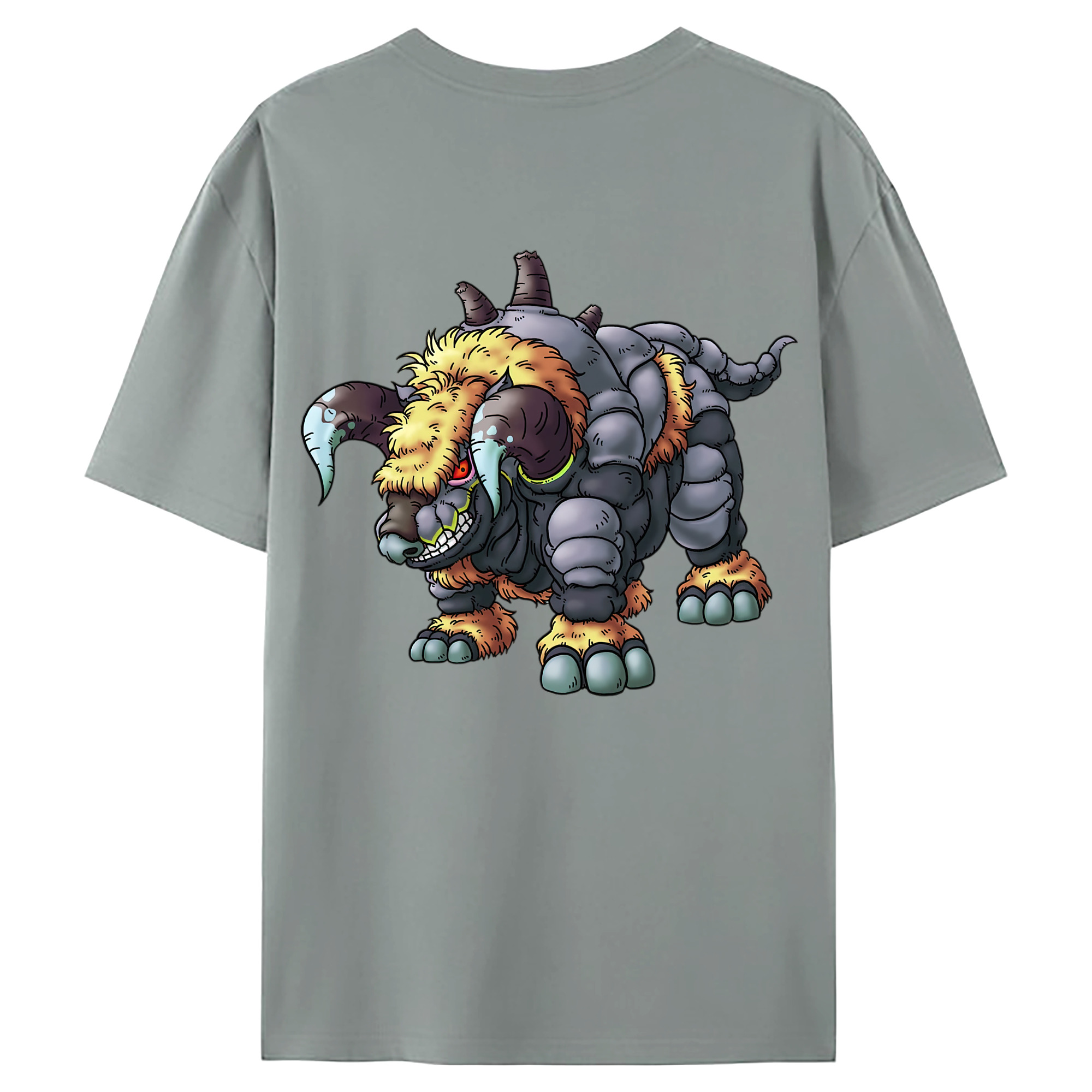 （画像用） ドラゴンクエスト Doragon Kuesuto Dragon Quest 綿100％ メンズ半袖Tシャツ（バックプリント） 通気性